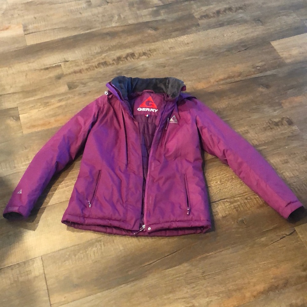 Gerry purple winter jacket w/ detachable snapped hood
